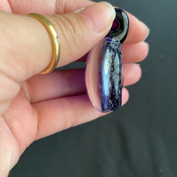 Beautiful Handblown Glass Galaxy Pendant - Picture 3 of 4